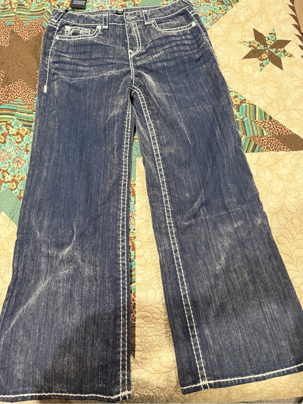 True Religion Bobbi size 32 velvet baggy NWT